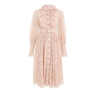 ZIMMERMAN KALEIDOSCOPE LACE RUFFLE MIDI SIZE M